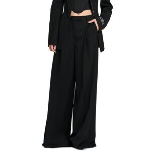 Iris Singer Collection Vintage Black High Waisted Pleated Pants